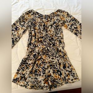 Three Eighty Two long sleeve off the shoulder romper